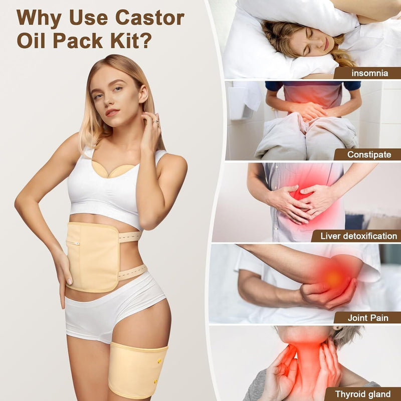 Reusable Castor Oil Wrap