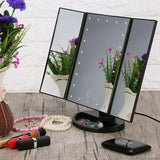 Tri-Fold LED Travel Mirror