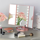 Tri-Fold LED Travel Mirror